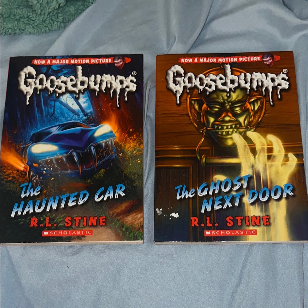 Scholastic Goosebumps Books - The Haunted Car & The Ghost Next Door (New)